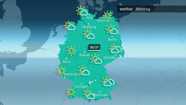 Das Wetter am Montag, 24.06.2024