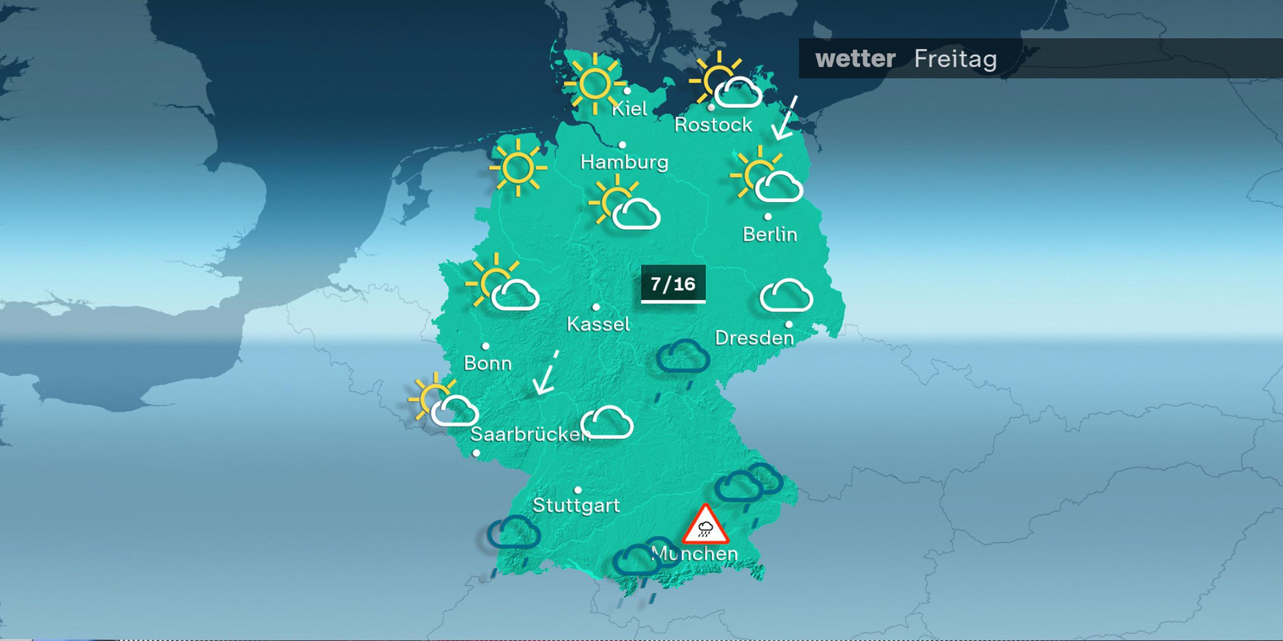 Wetterkarte: Vorhersage für den 03.10.2024