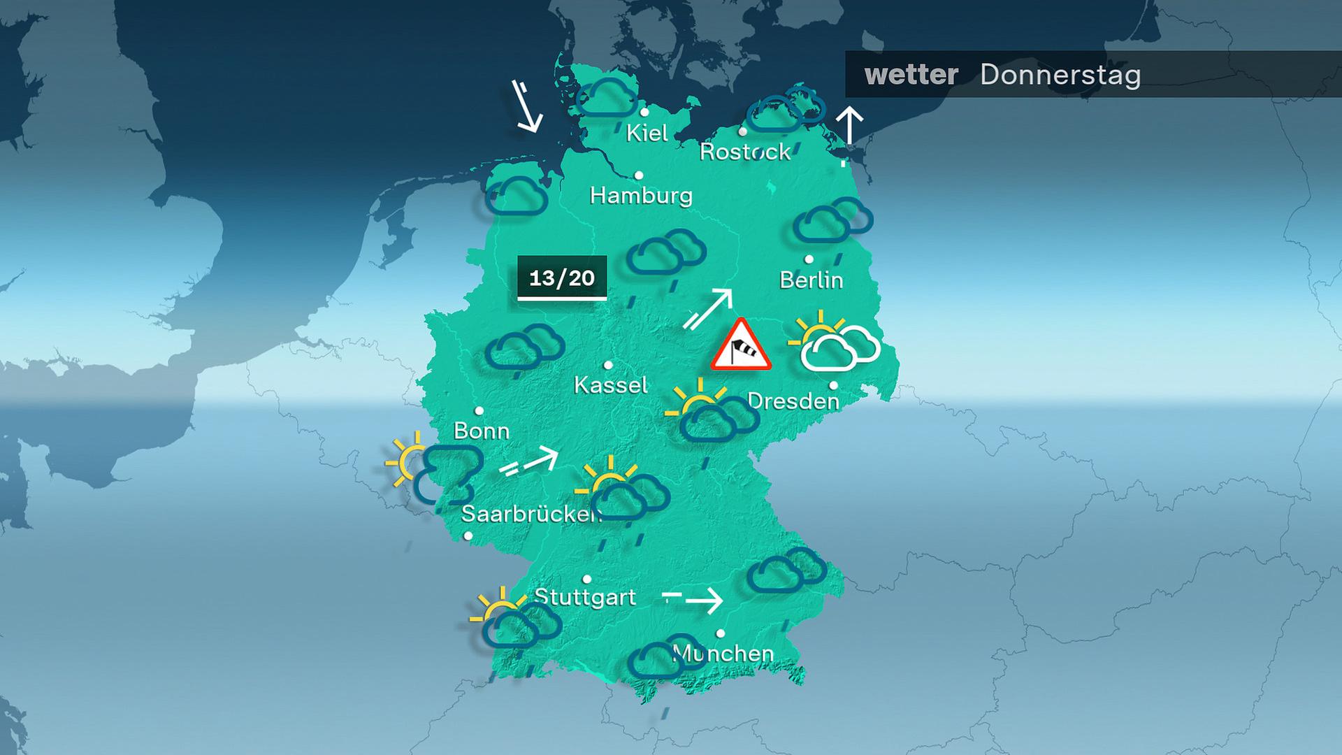 Das Wetter am Donnerstag 03.09.2024