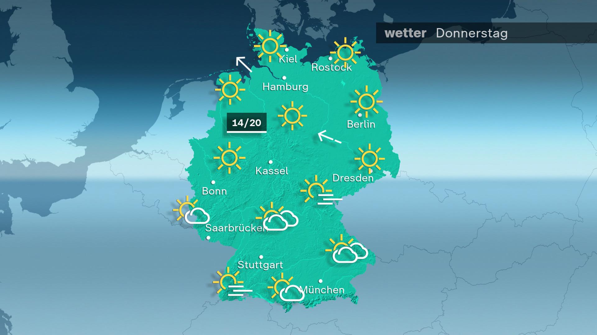 Das Wetter am Donnerstag 24.09.2024