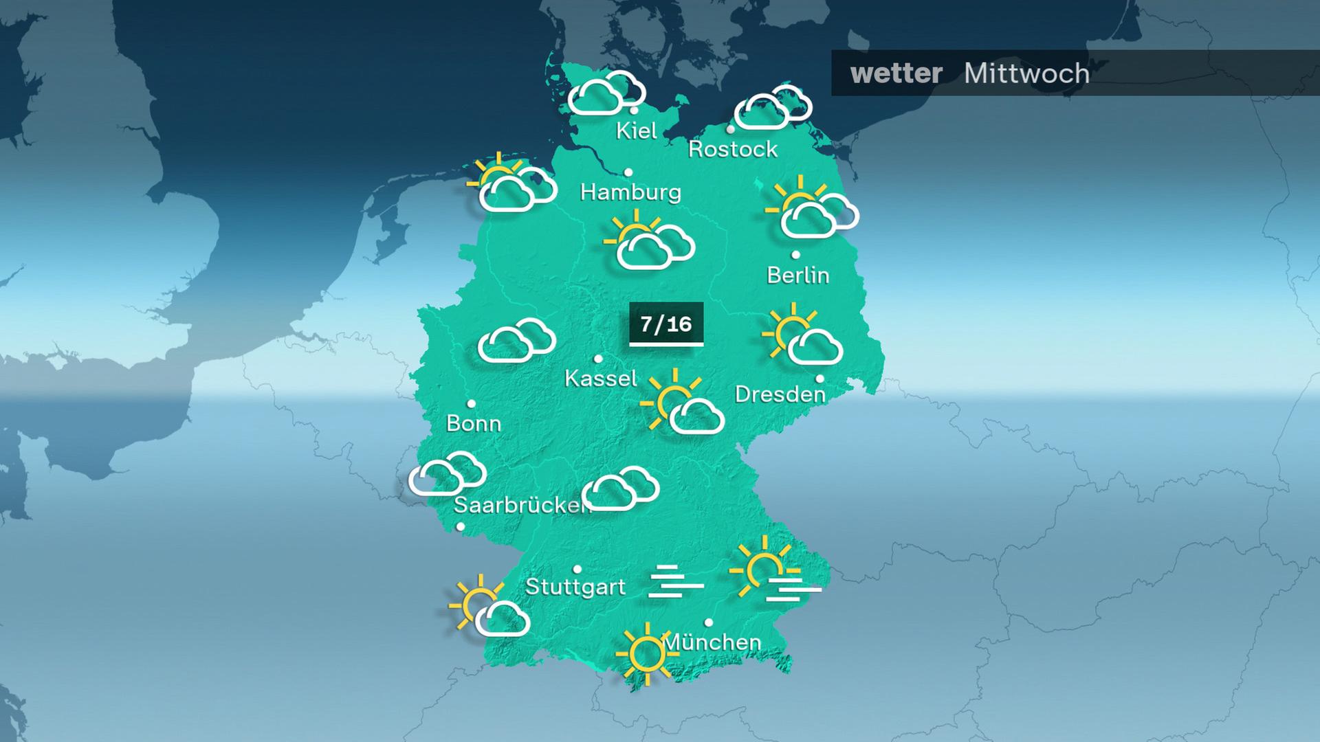 Wetter am Mittwoch 06.11.2024