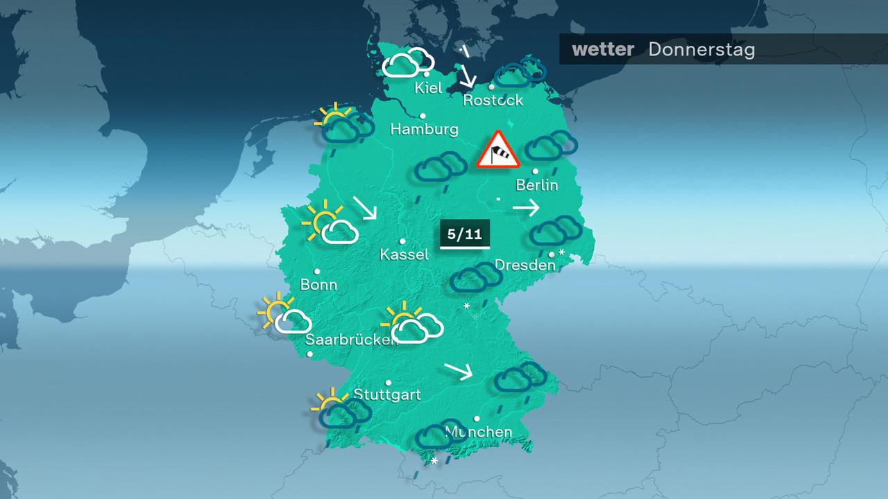 Das Wetter am Donnerstag 28.11.2024