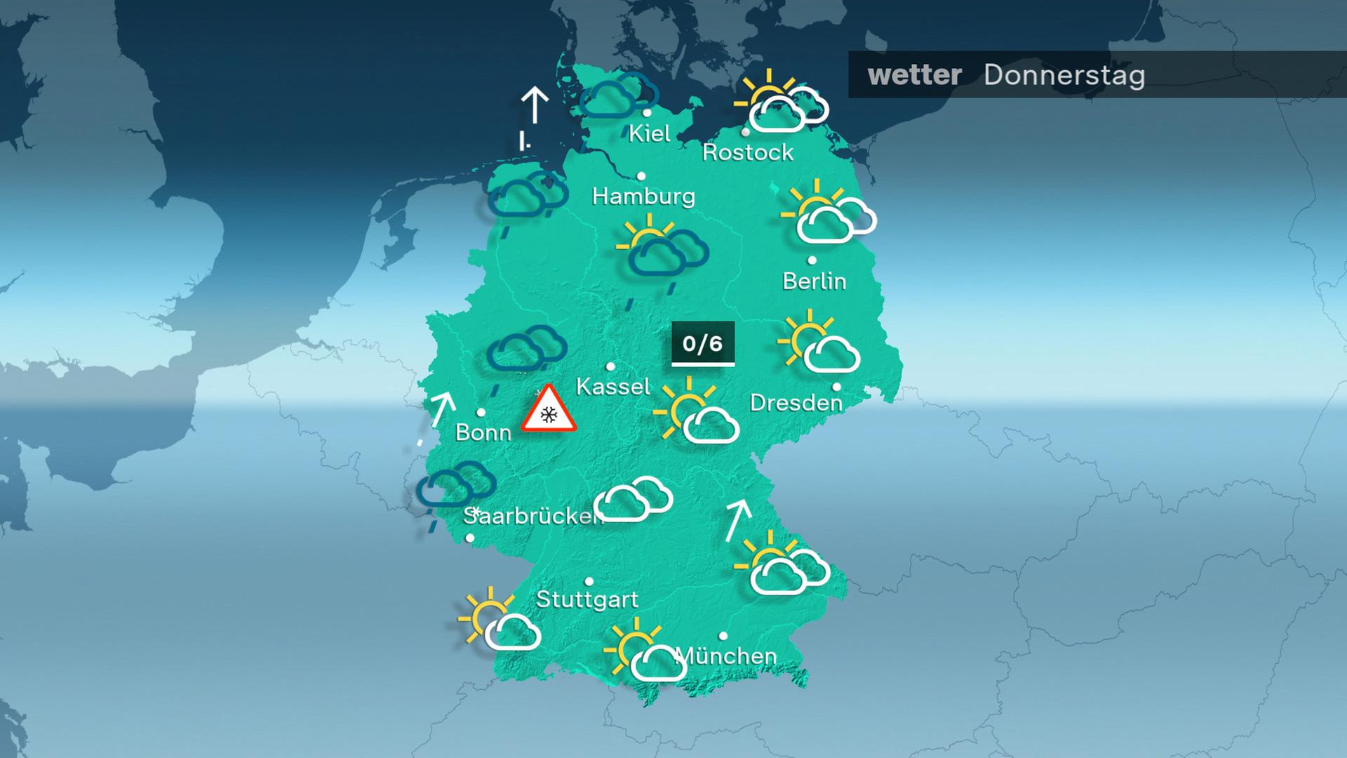 Das Wetter am Donnerstag 05.12.2024