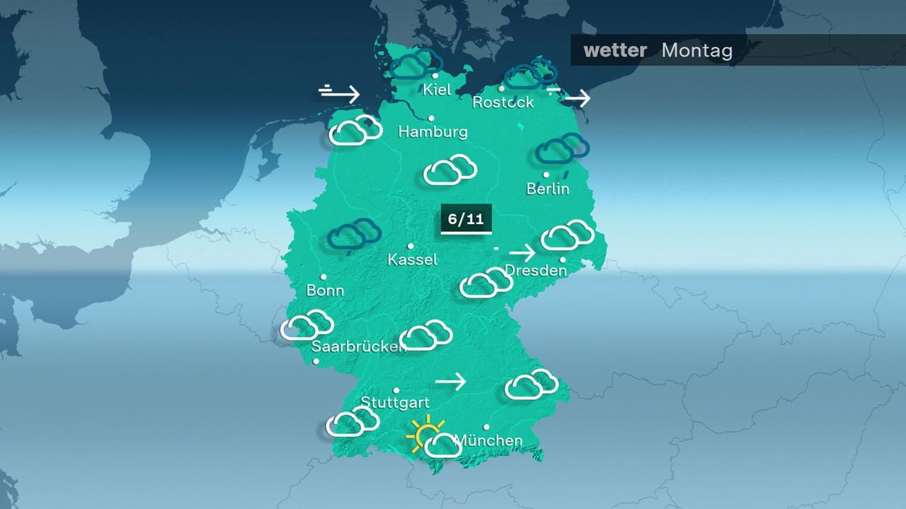 Das Wetter am Montag-16.12.2024