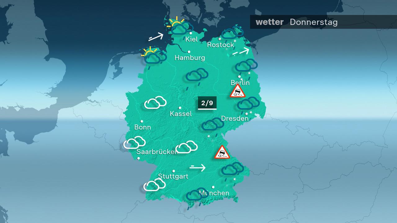 Das Wetter am Donnerstag 23.01.2025