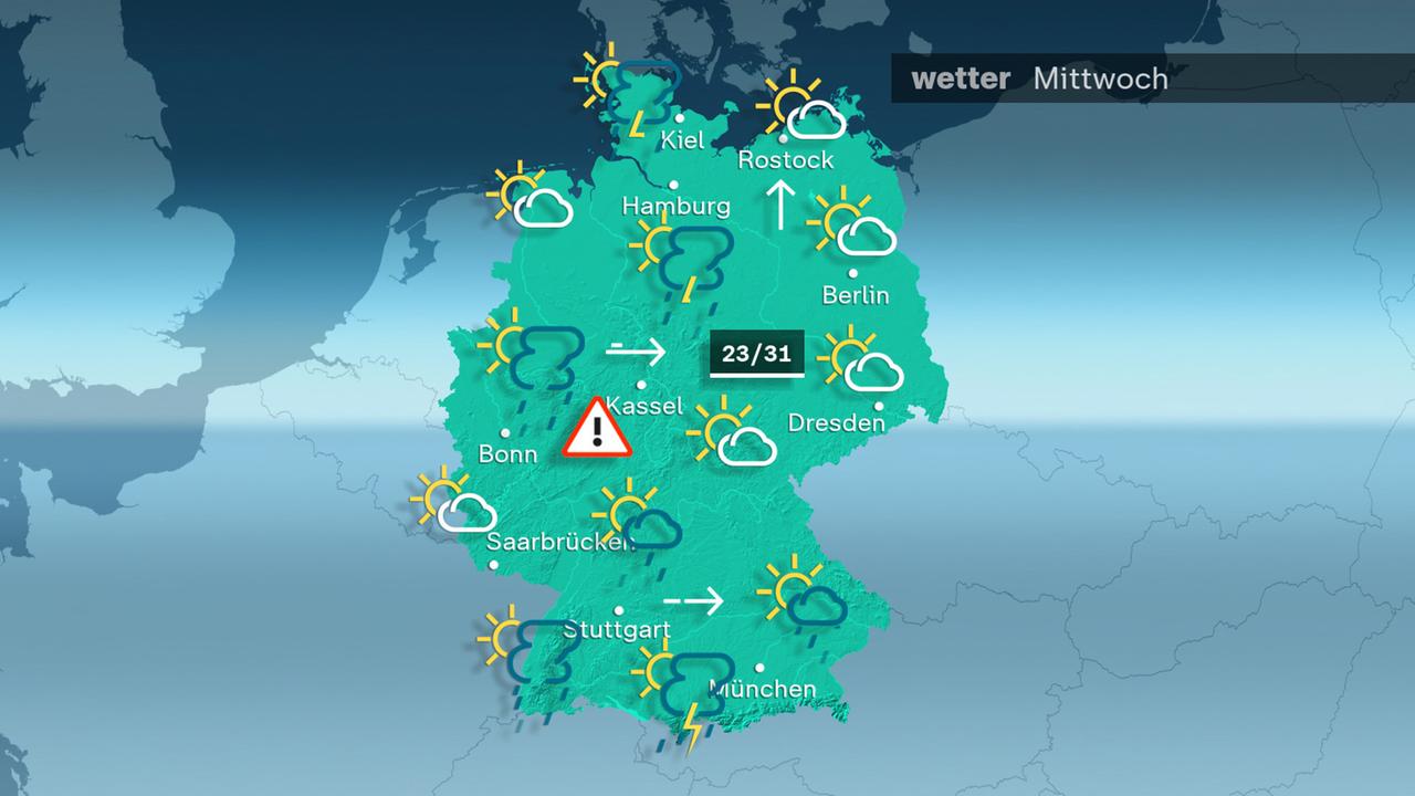 Wetterkarte: Vorhersage für den 06.08.2024