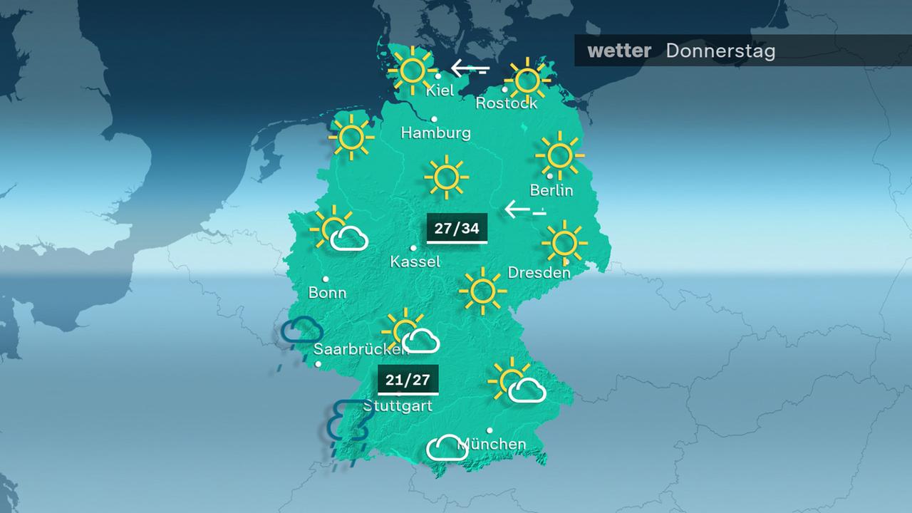 Das Wetter am Donnerstag 05.09.2024