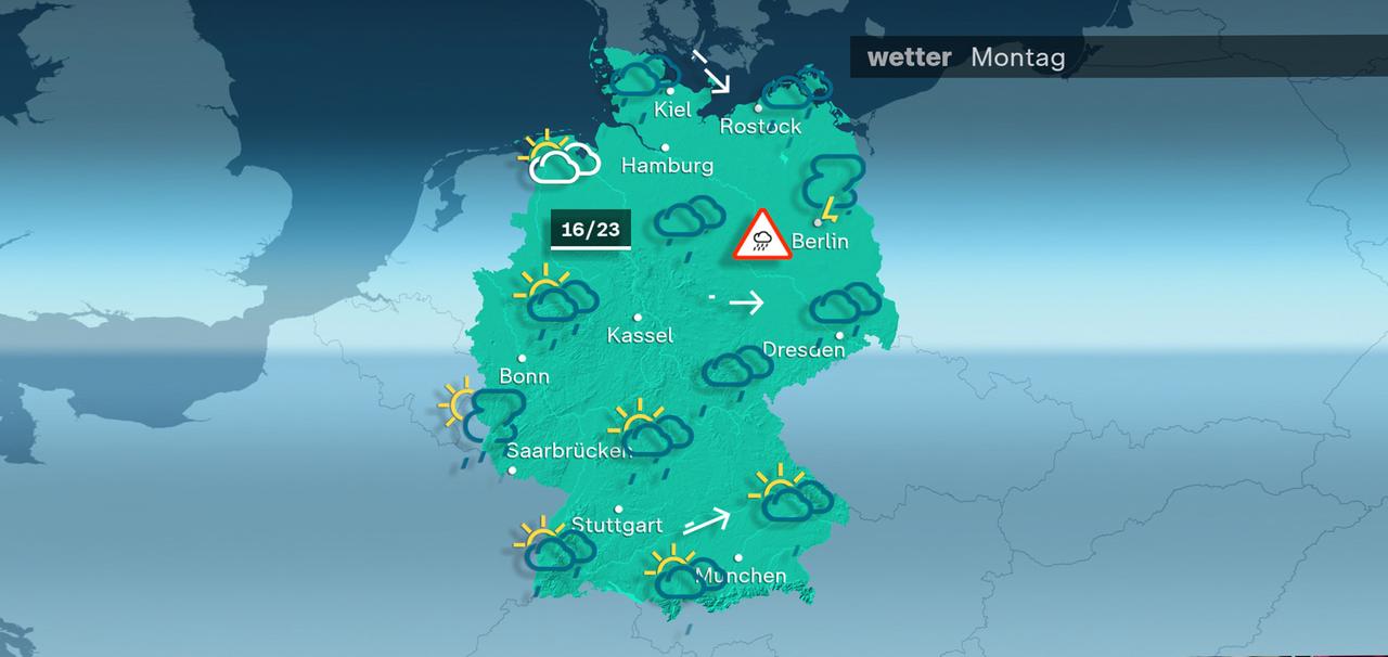 Wetterkarte: Vorhersage für den 09.08.2024