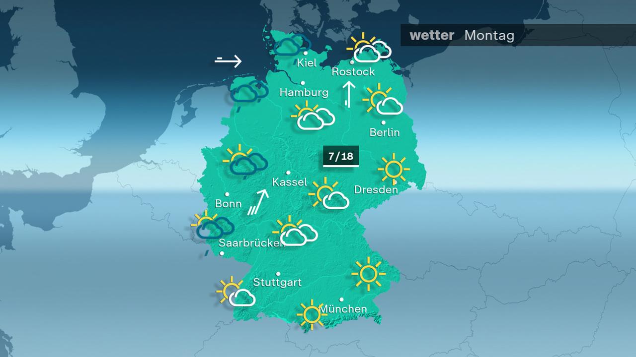 ZDFheute-Wetter für Montag, 25.11.24