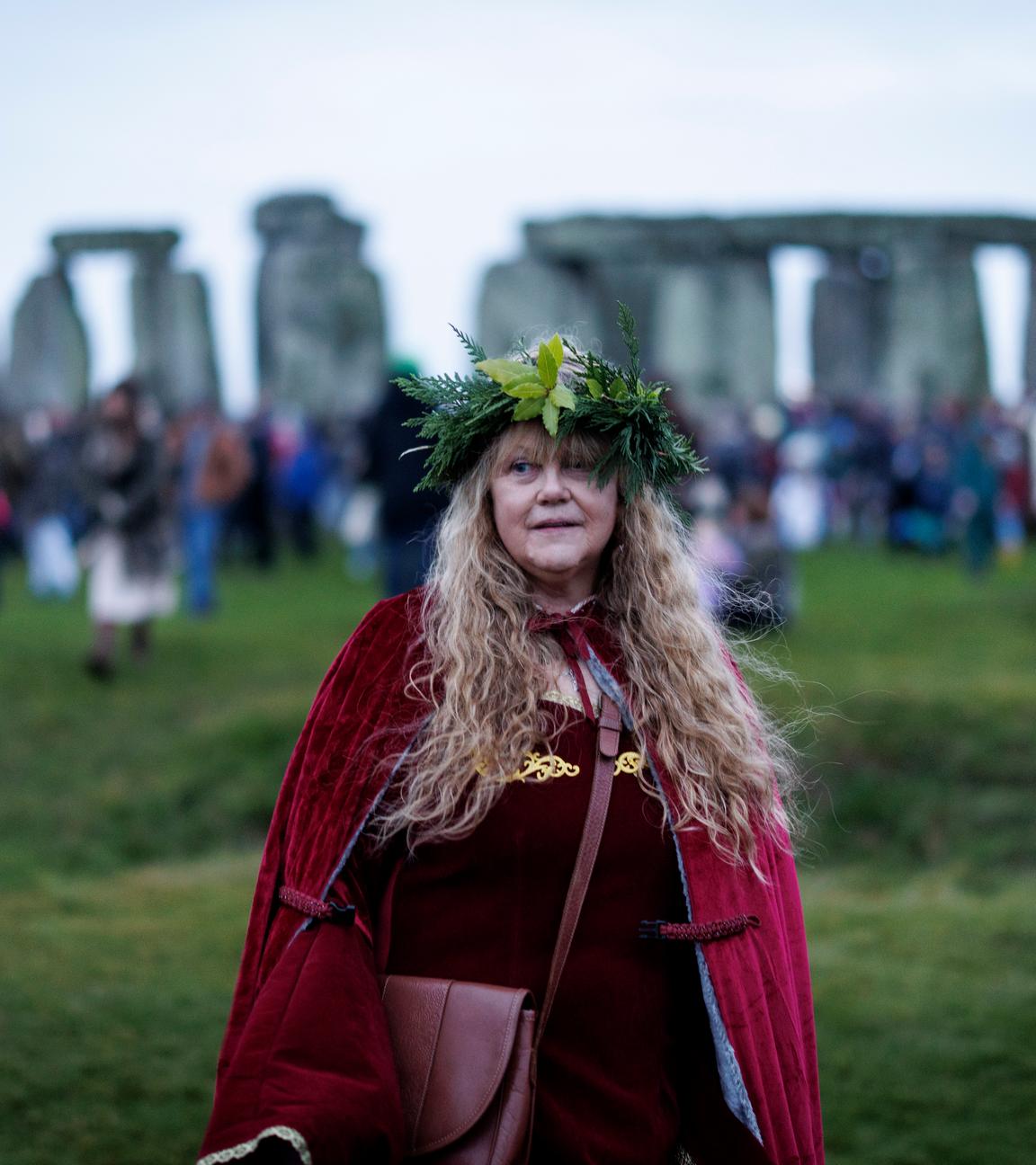 Feier zur Wintersonnenwende in Stonehenge