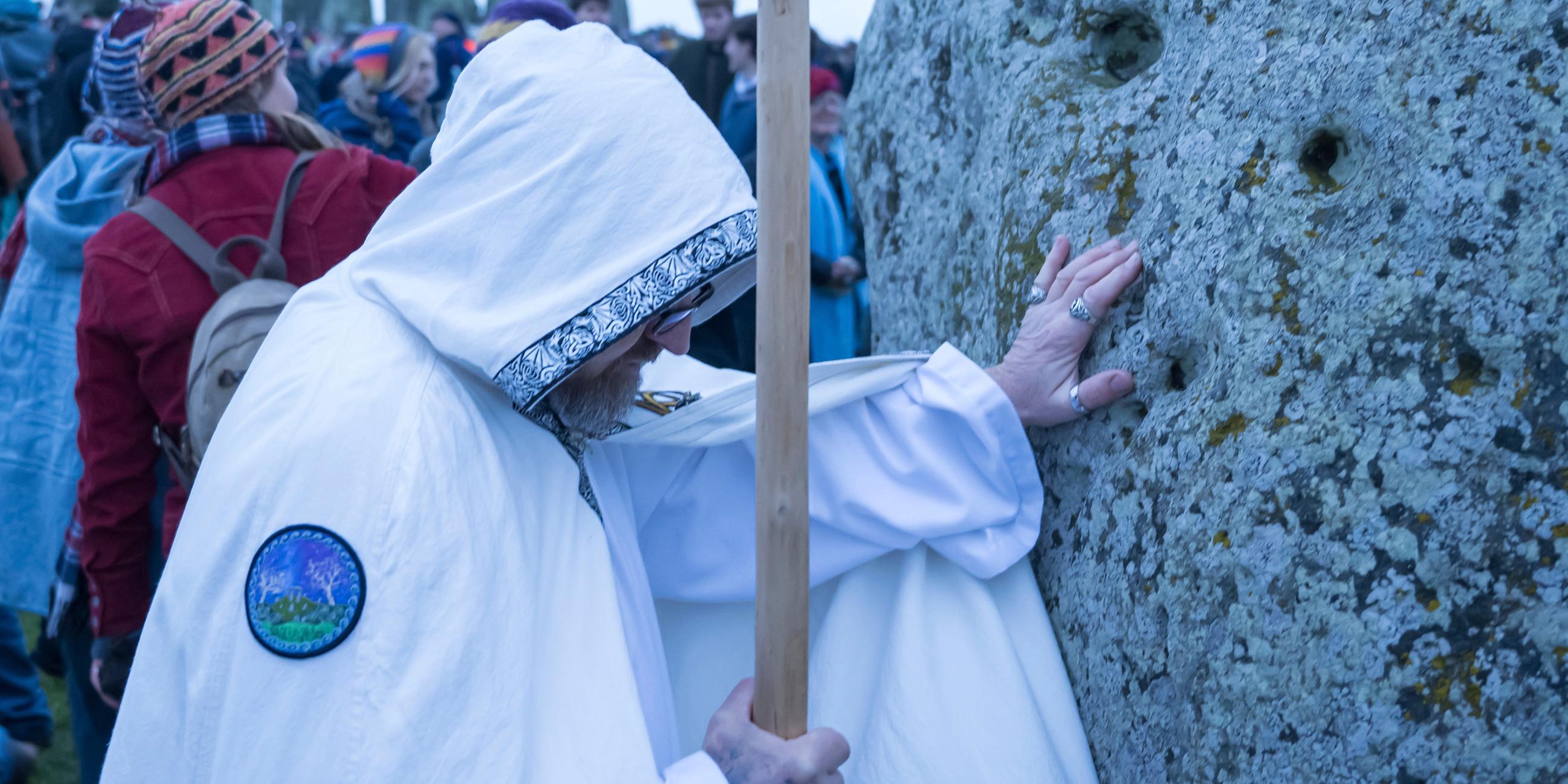 Feier zur Wintersonnenwende in Stonehenge