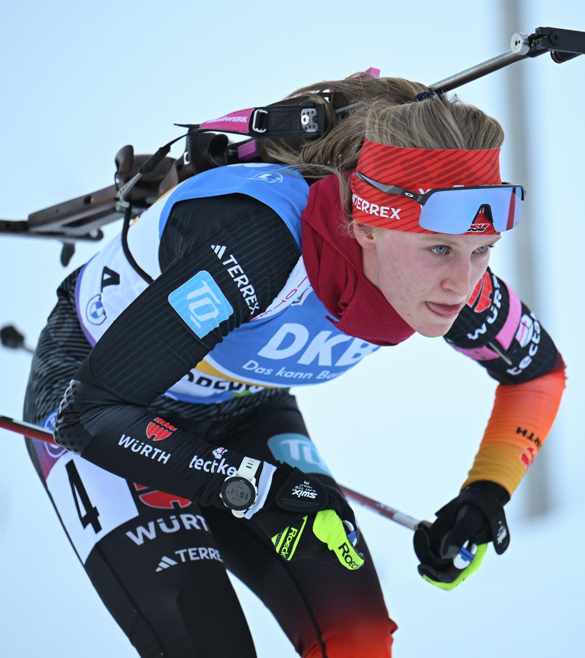 Julia Tannheimer aus Deutschland in Aktion auf der Strecke.