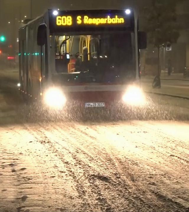 Schnee in Hamburg