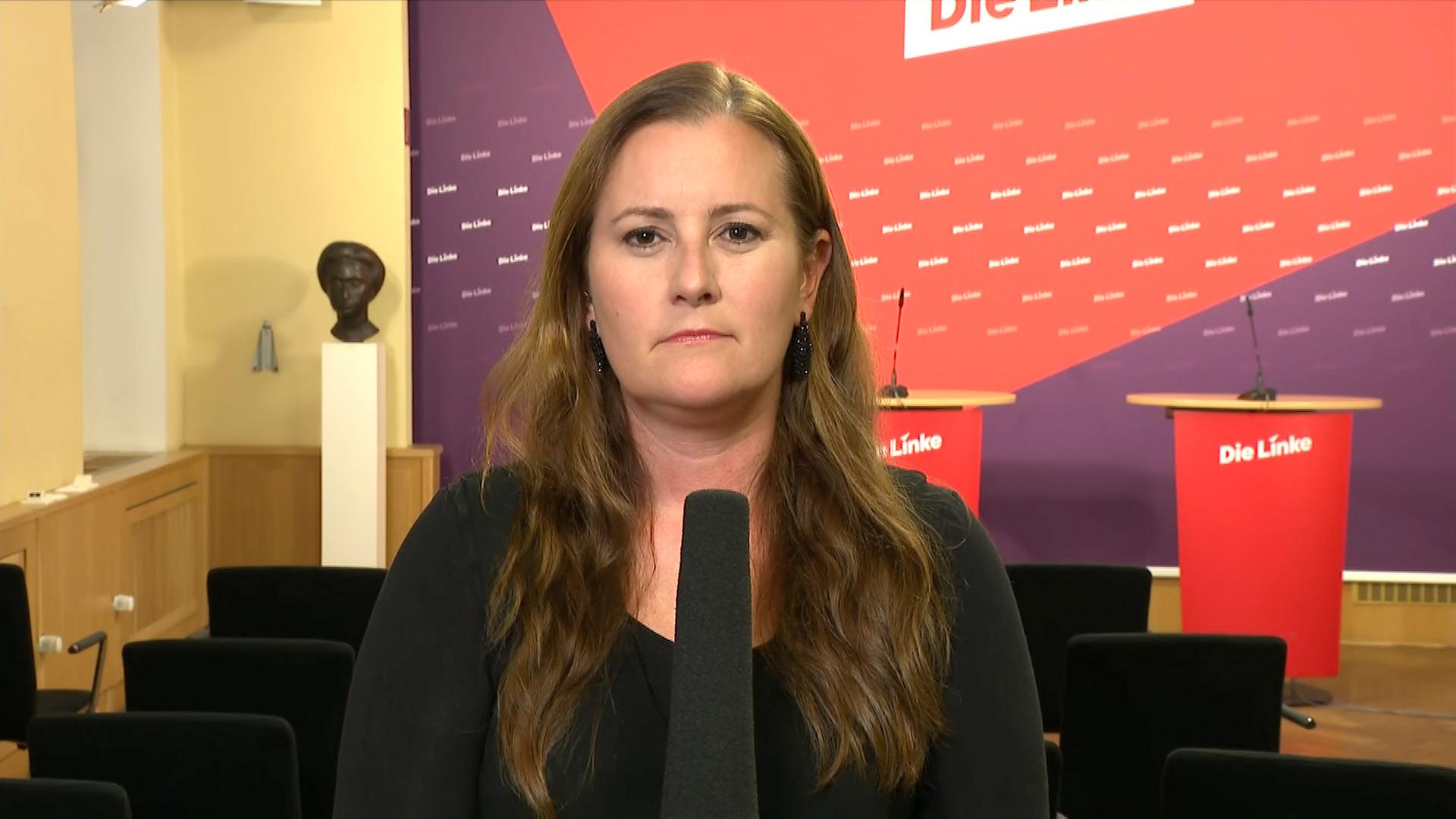 Janine Wissler, die Bundesvorsitzende von "Die Linke"