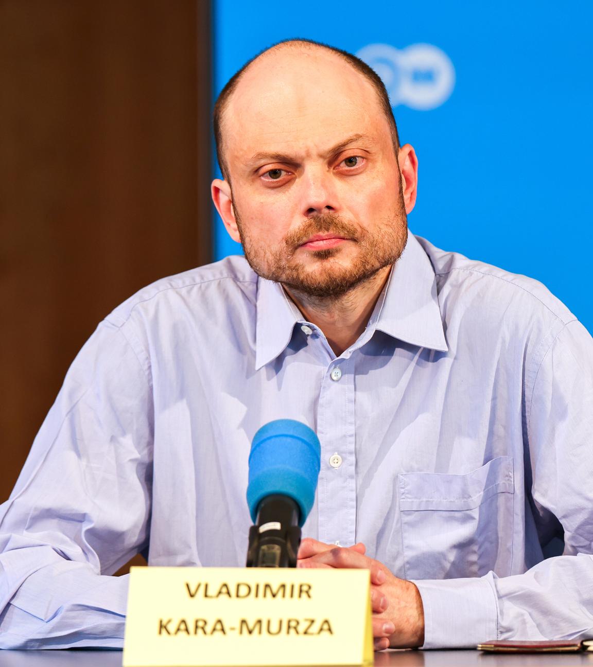 Nordrhein-Westfalen, Bonn: Wladimir Kara-Mursa bei der Pressekonferenz der Stiftung gegen Korruption.