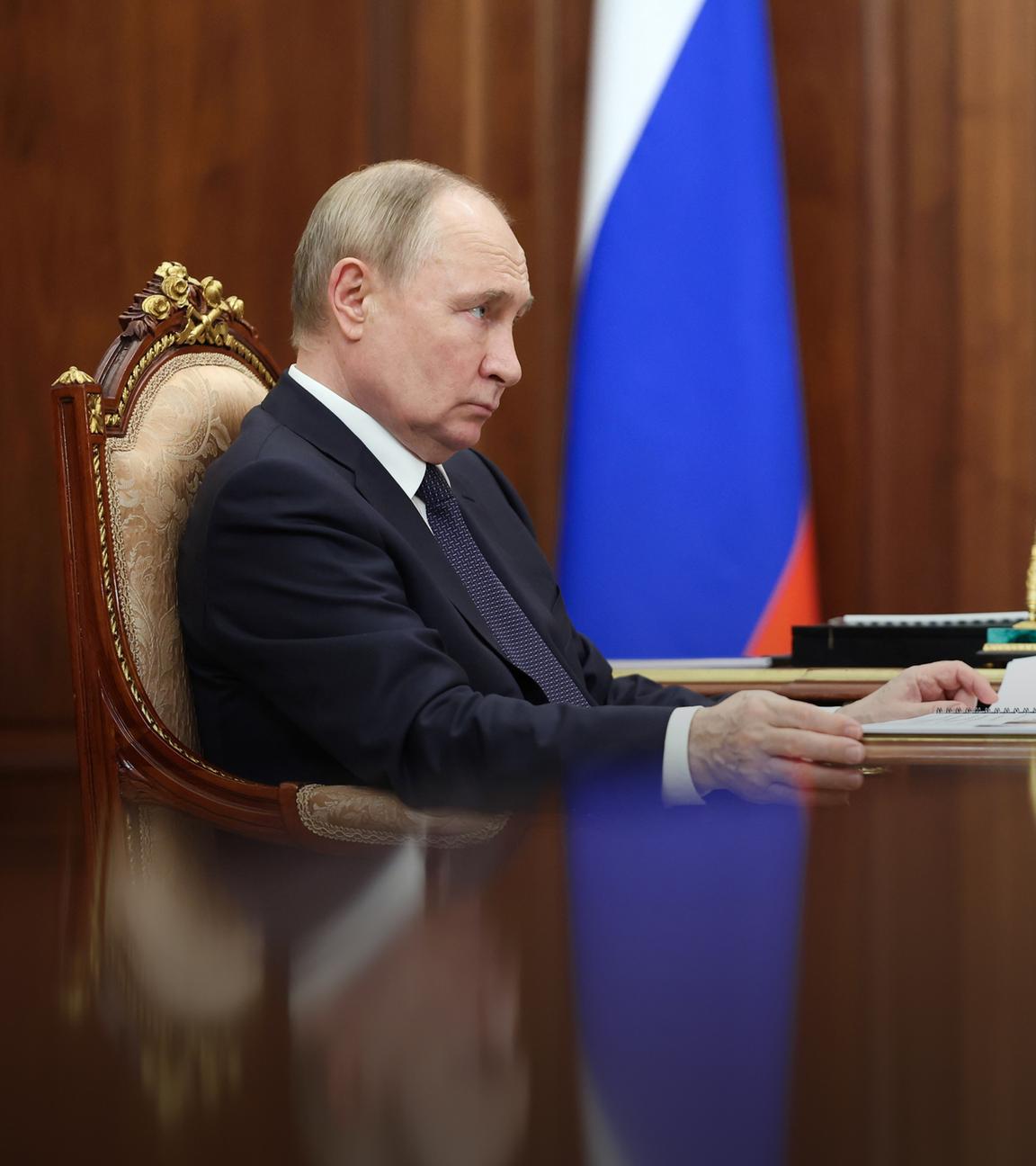 Wladimir Putin im Kreml in Moskau, am 31.05.2024. 