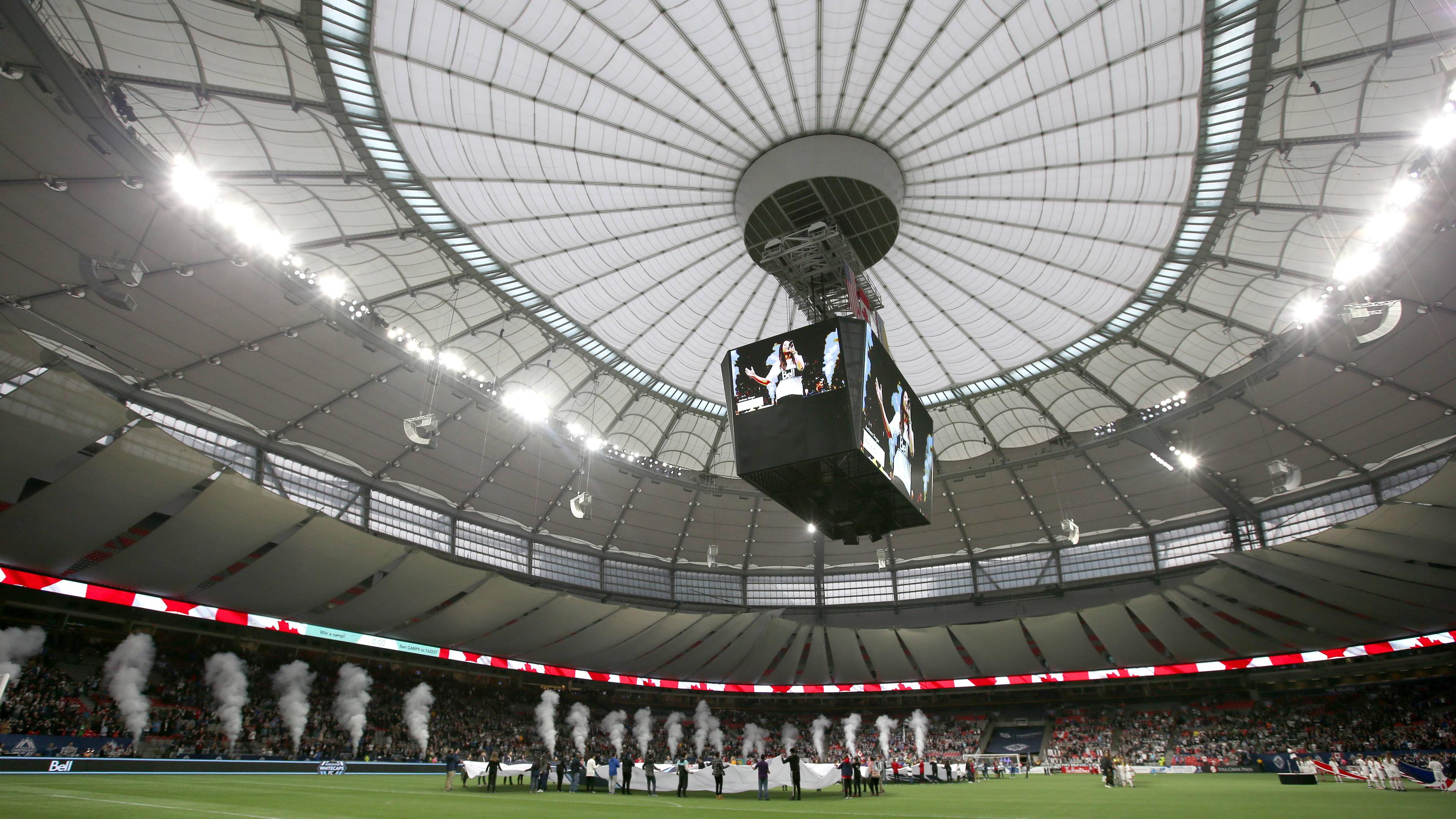 Das WM-Stadion in Vancouver von innen.