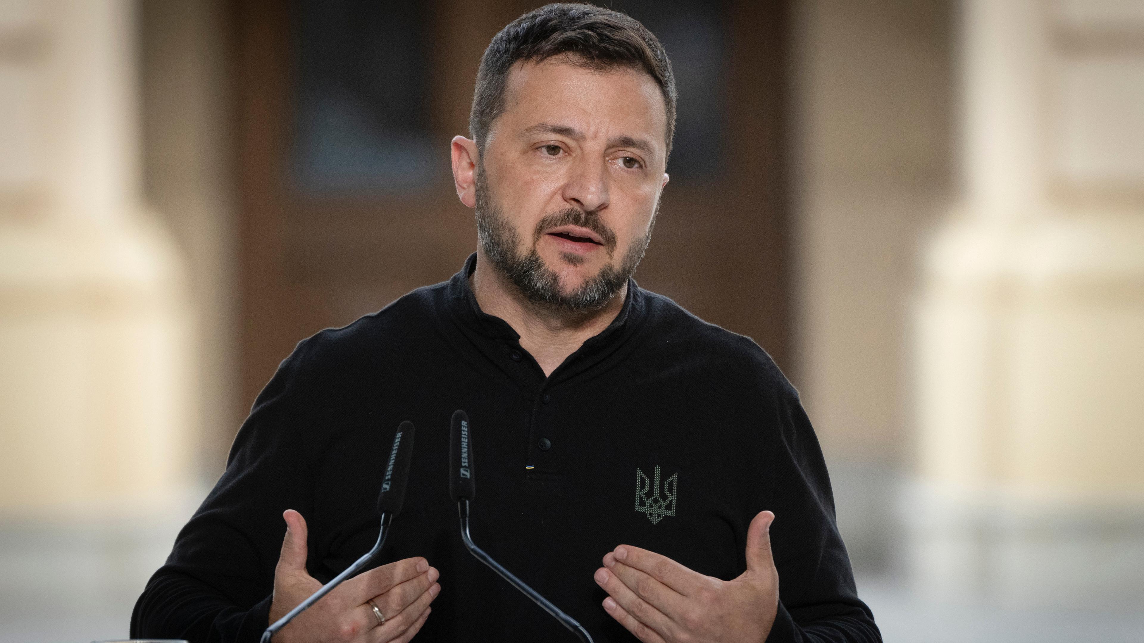 Ukraine, Kiew: Der ukrainische Präsident Wolodymyr Selenskyj