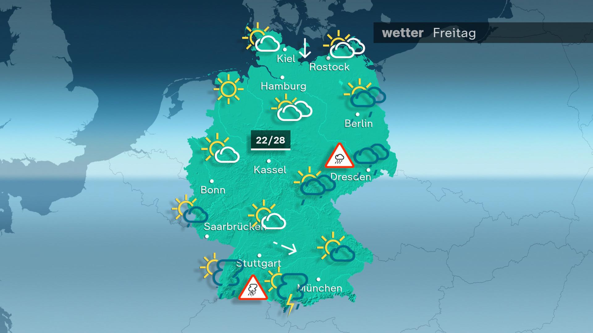 Wettervorhersage für den 02 August 2024