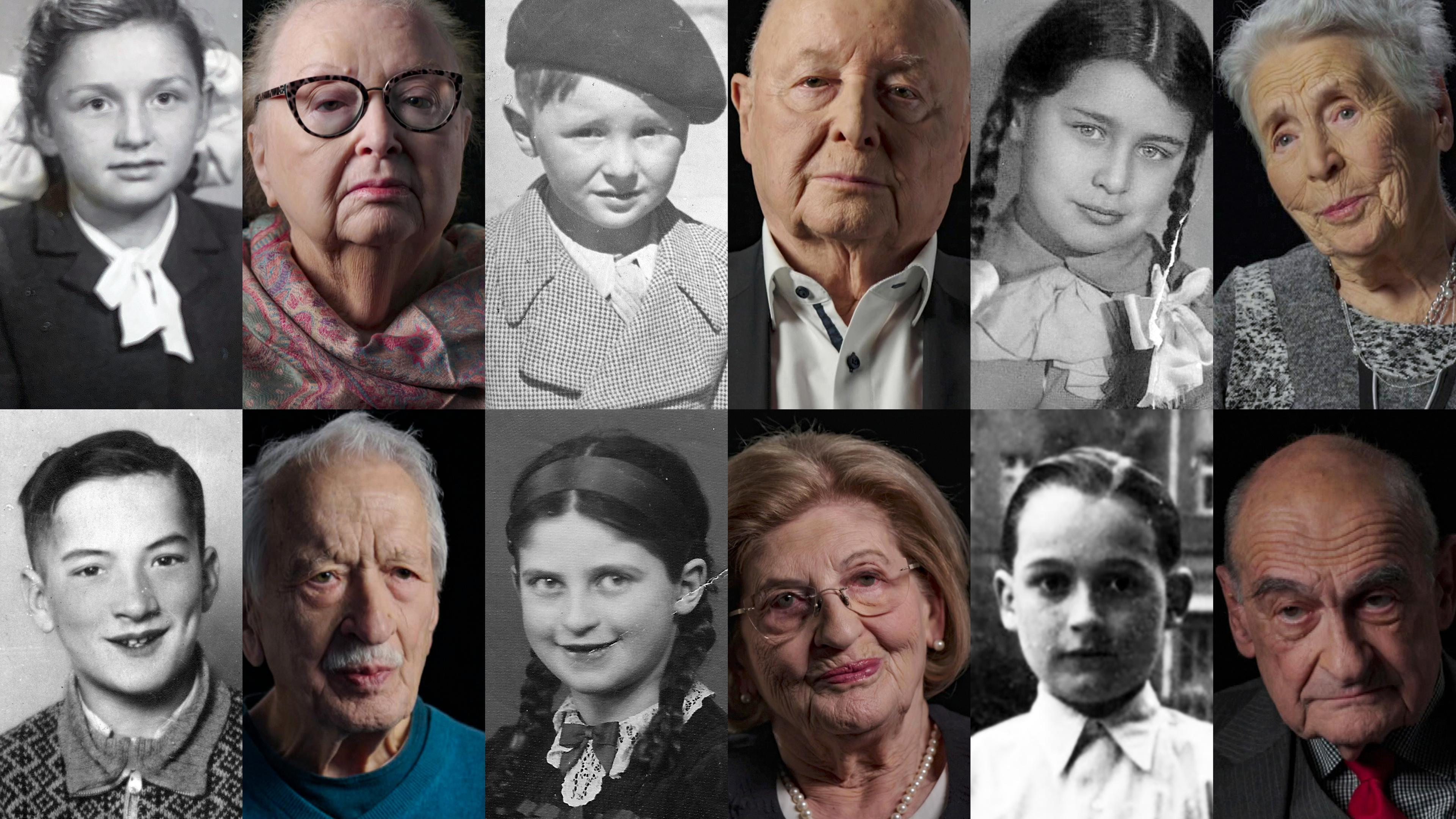 Portraits aus Kindheit und Gegenwart von Holocaust-Überlebenden